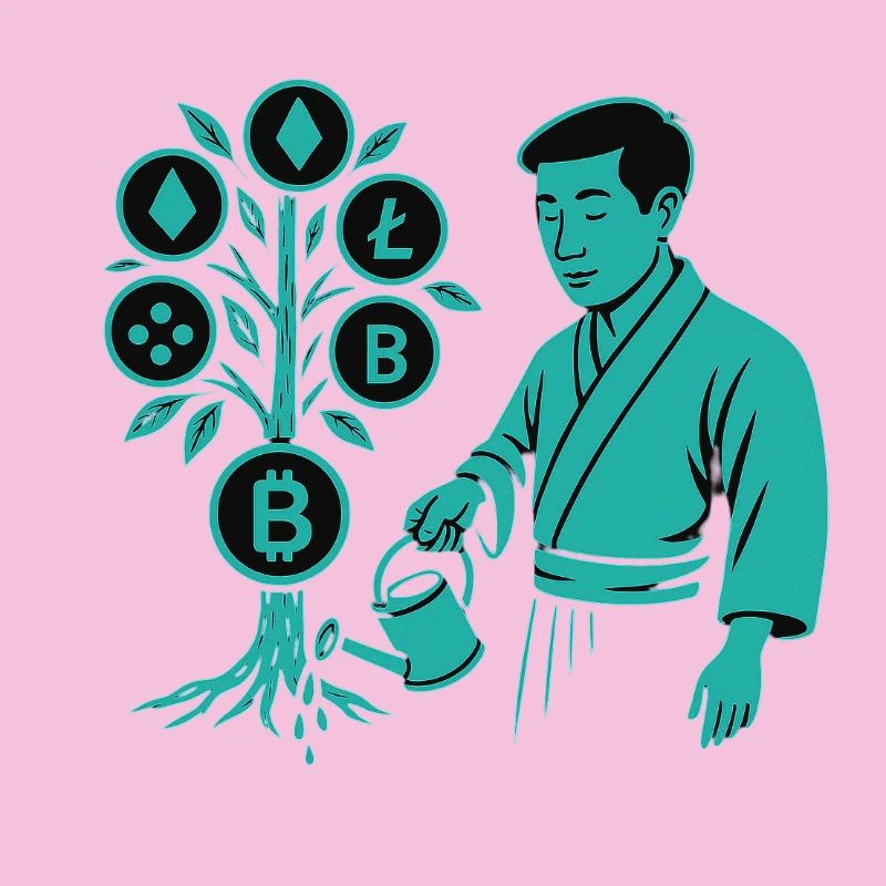 Satoshi-Baum Wurzeln der Krypto-Revolution Bitcoin