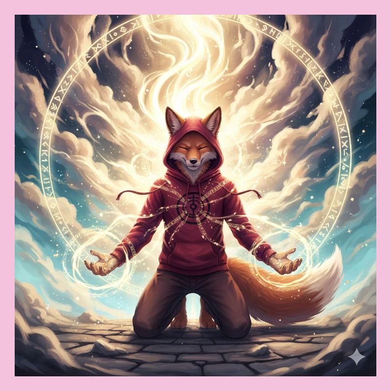 Fox in the Magic Circle Sweat à capuche