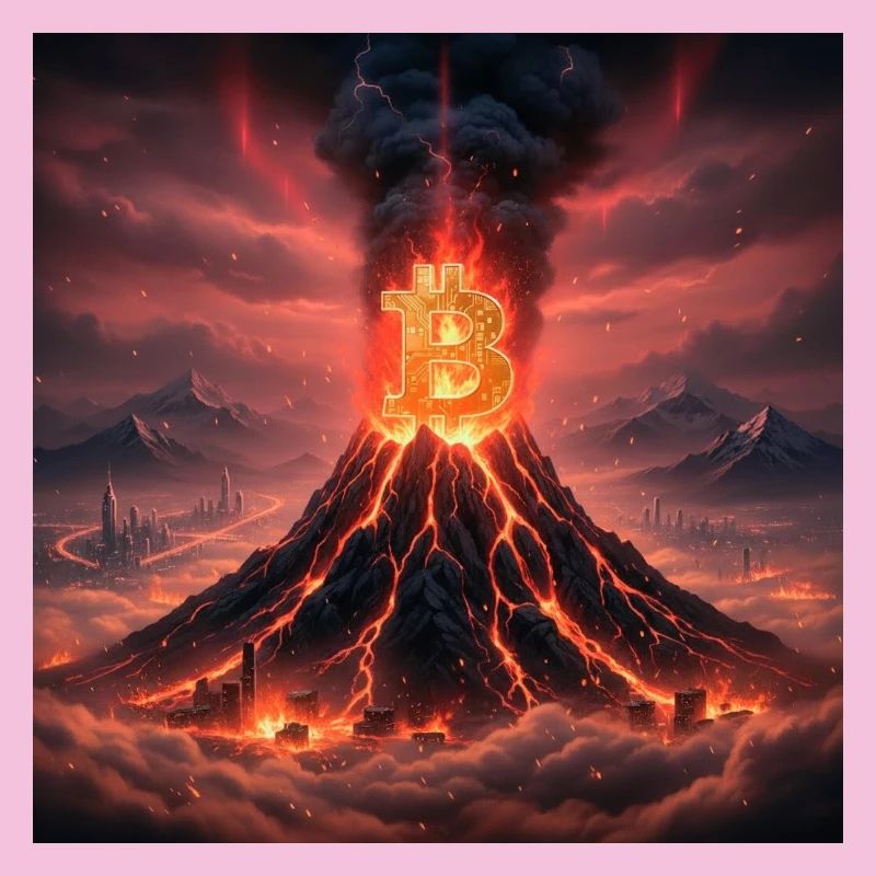 Bitcoin volcano eruption