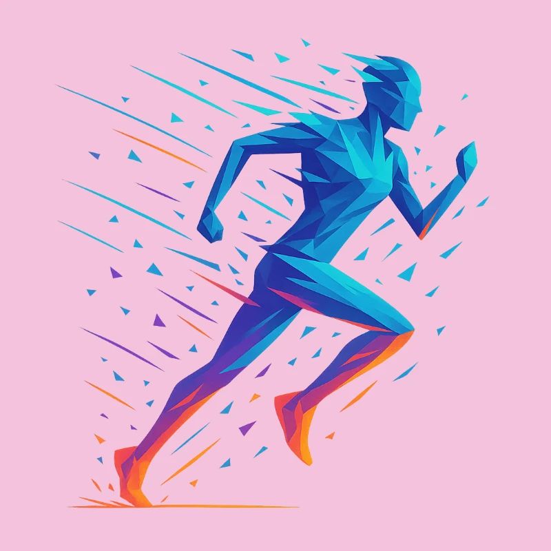 Neon Geometric Run