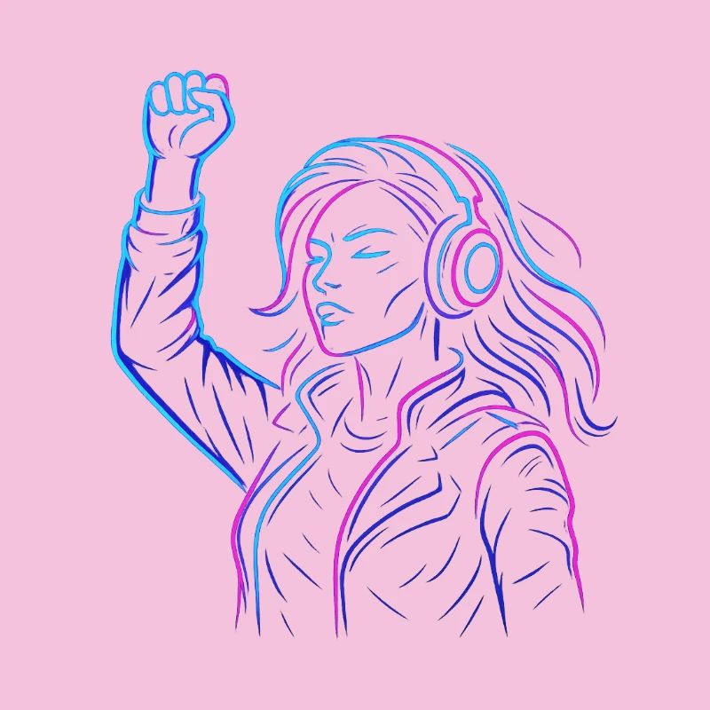 Neon Rebellion – Conception d’énergie cyberpunk