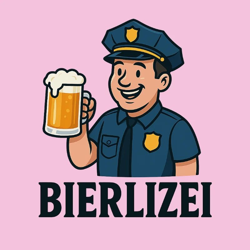 Polizei Bierheld Cartoon BIER