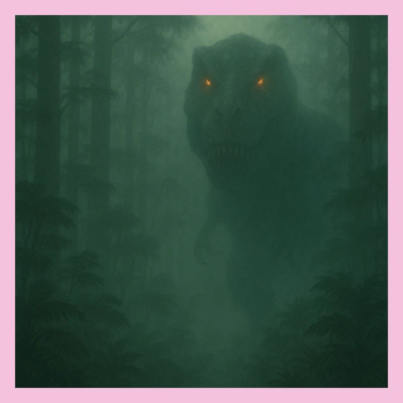 Dinosaure de la Forêt Nuageuse aux yeux de feu