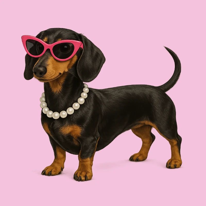 Dackel Diva Pink Sonnenbrille