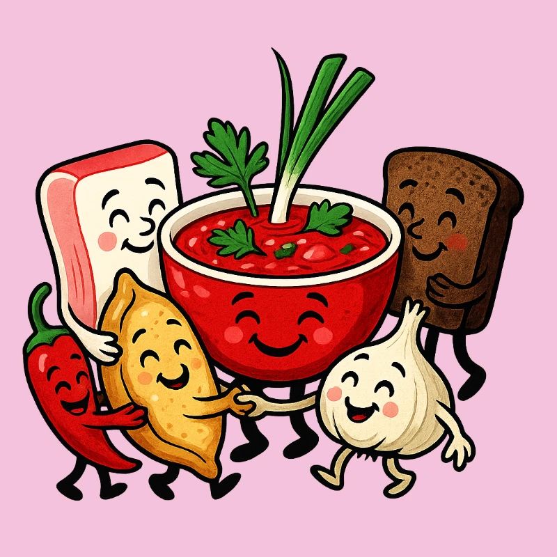 Bunter Borsch Freundschaft
