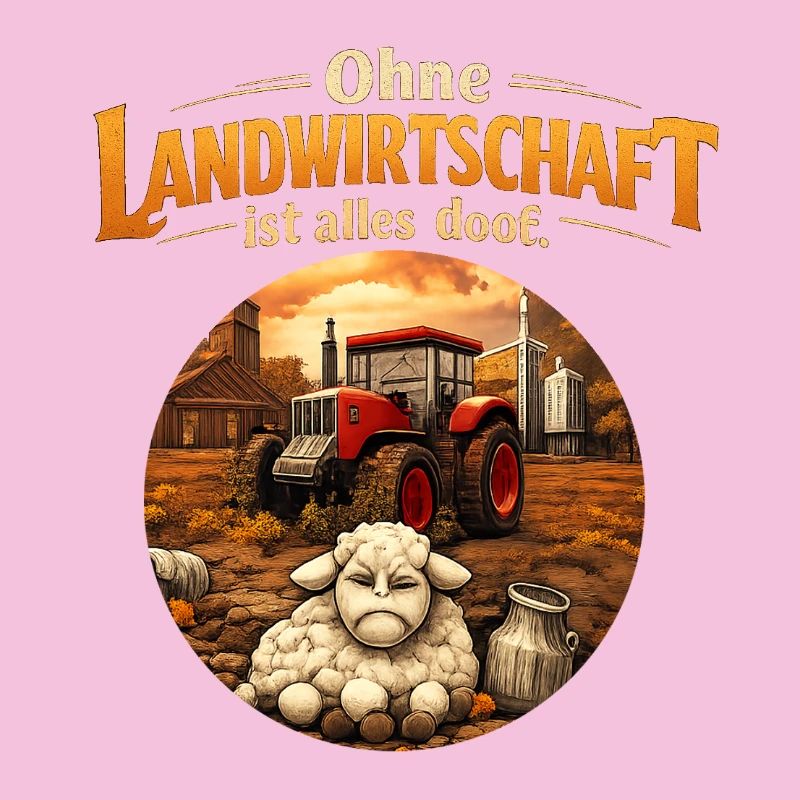 Sans agriculture, tout est stupide, conception de tracteur