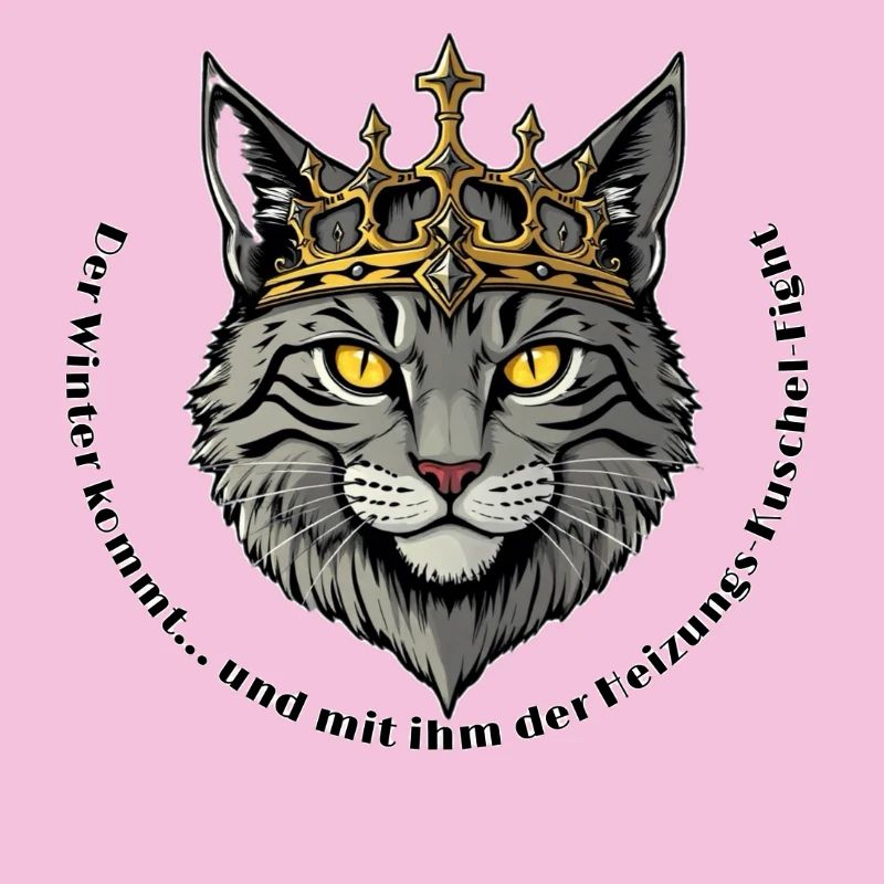 King Cat with Crown