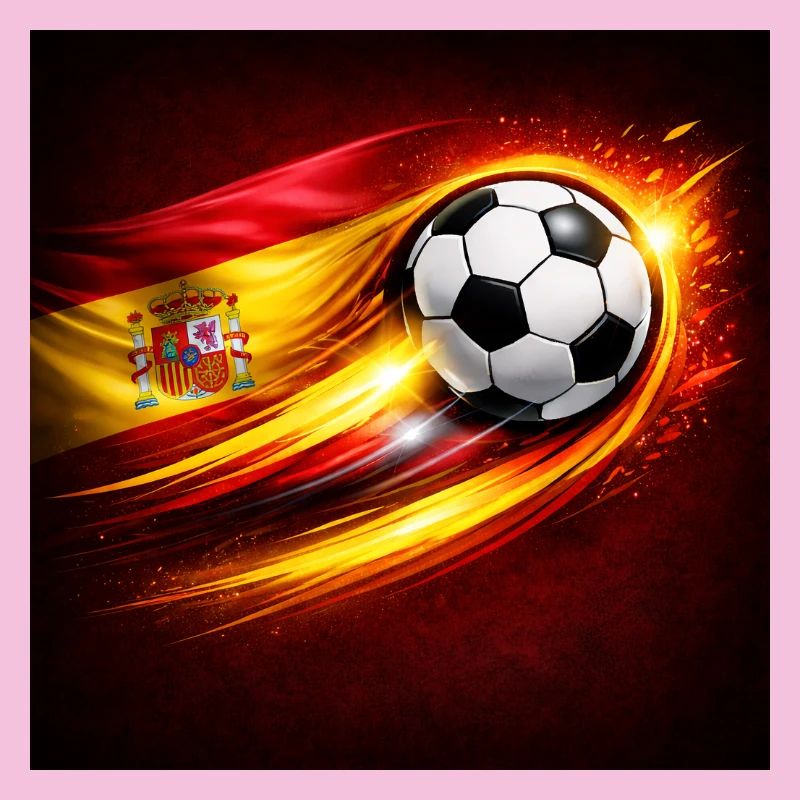 Spanien Fußball Feuerspur