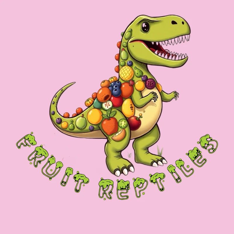 Frucht-Dino mit Obstkranz