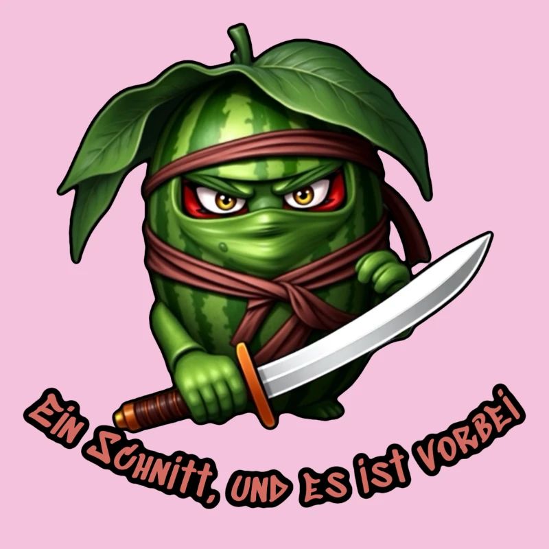 Ninja pastèque avec l’épée