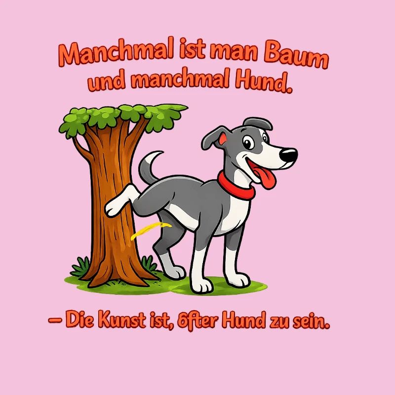 Hund und Baum: Kunst des Hundseins