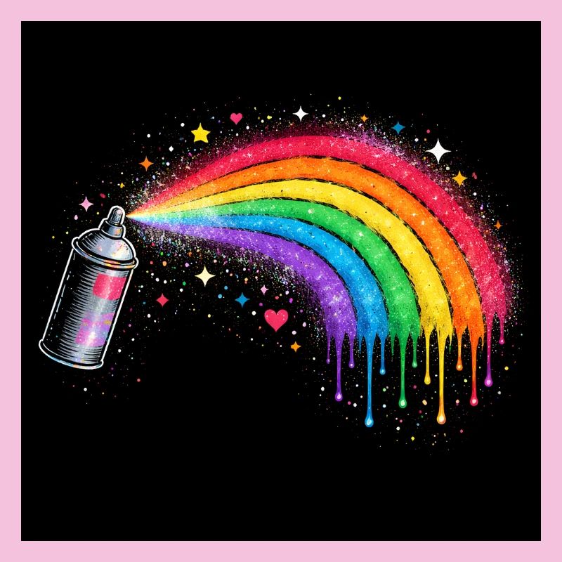 Regenbogen-Spray Kunst