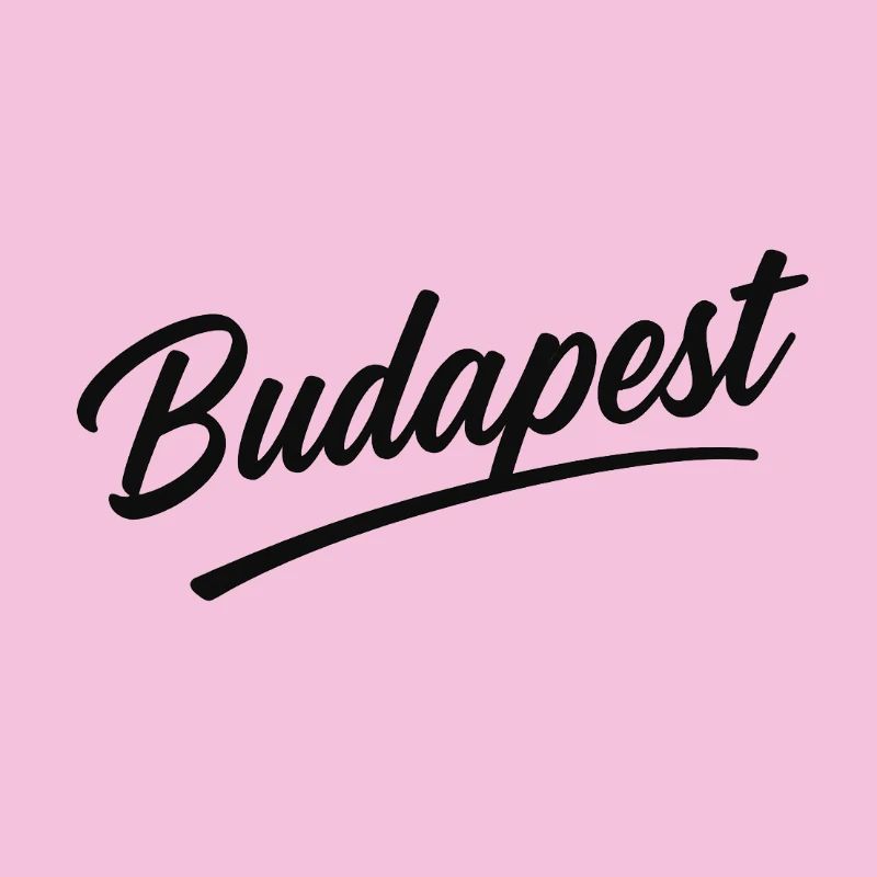 Souvenir de voyage avec lettrage d’écriture de Budapest