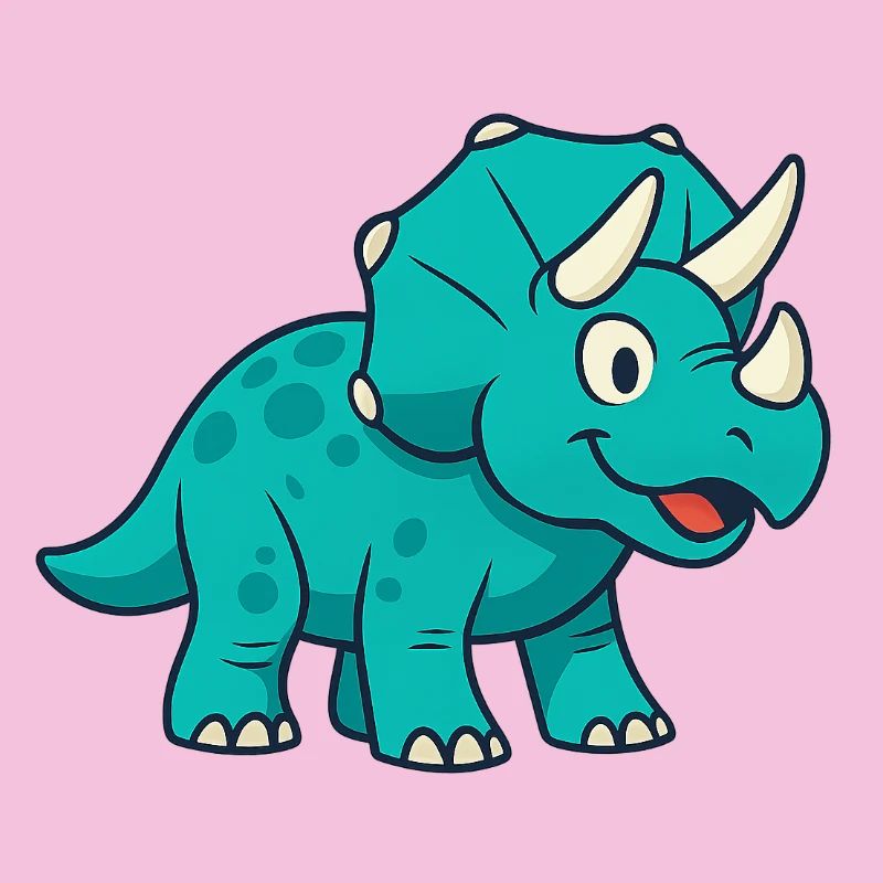 Fröhlicher Dino Triceratops