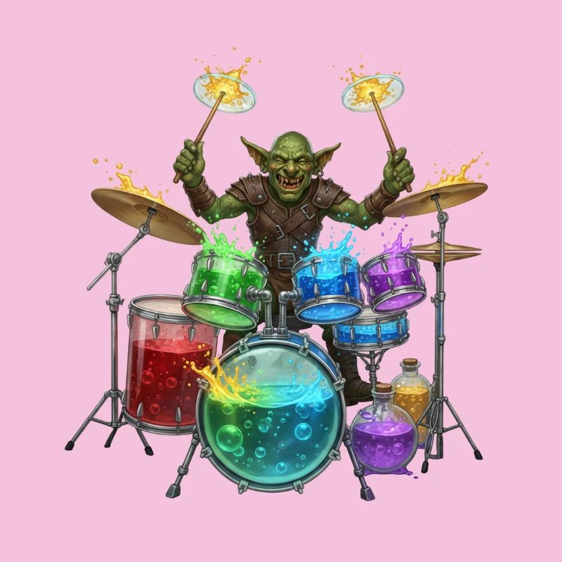 Kobold mit Trommeln