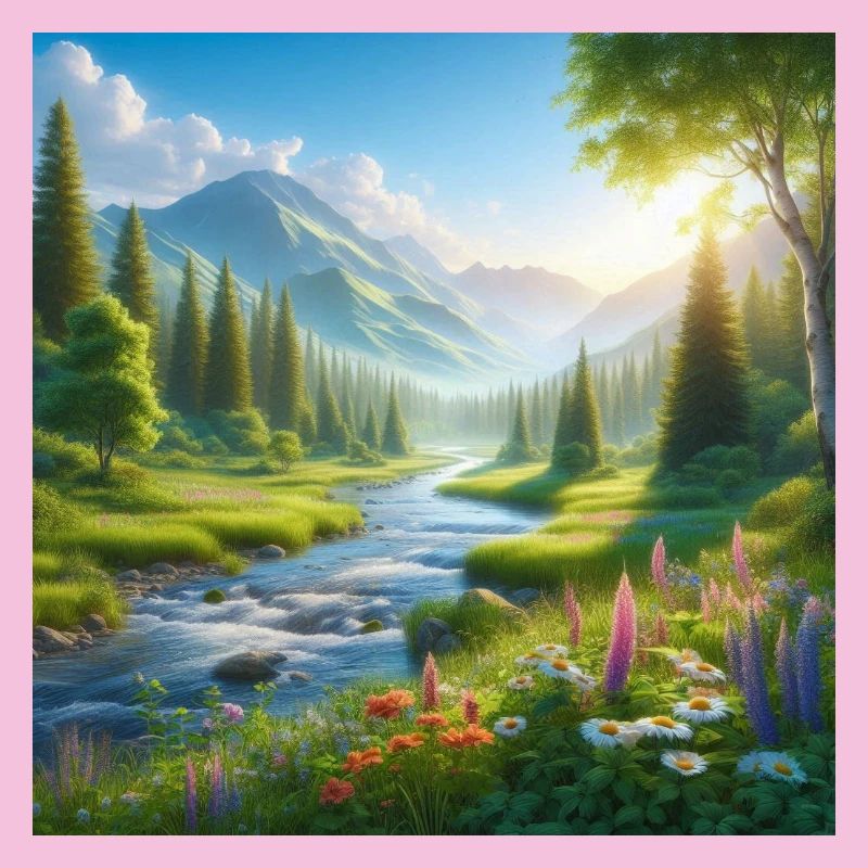 Fjälldalen's Spring Flower River