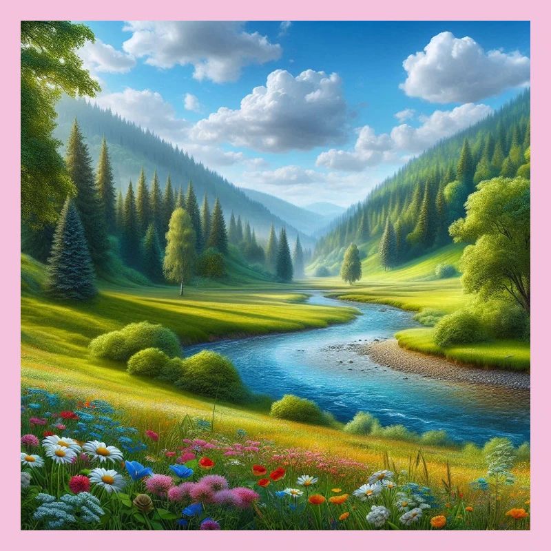 A beautiful spring hall