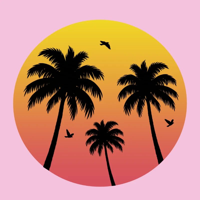 Plage de Sunset Palm Tree