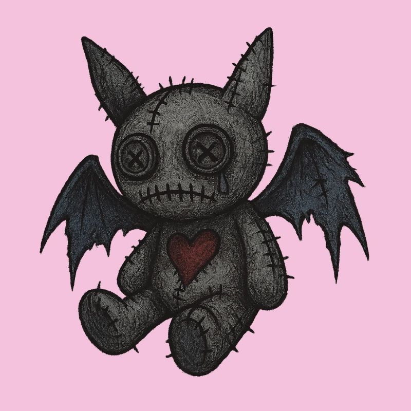 Quilted Monster with Wings