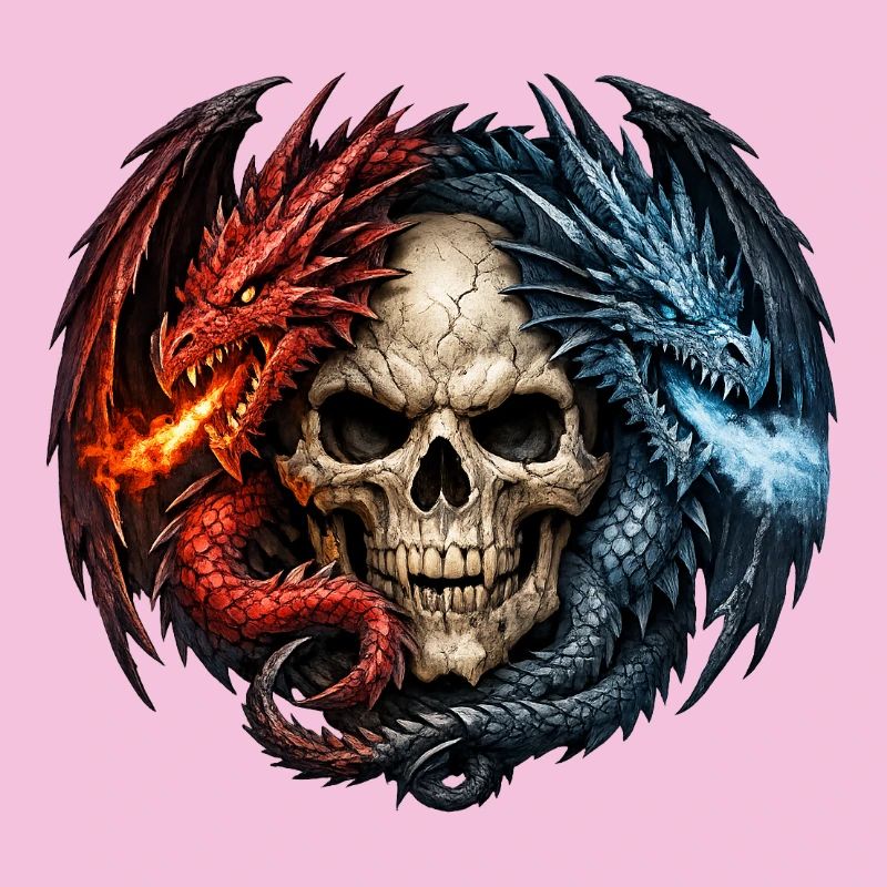 Crâne du Dragon de Feu et de Glace