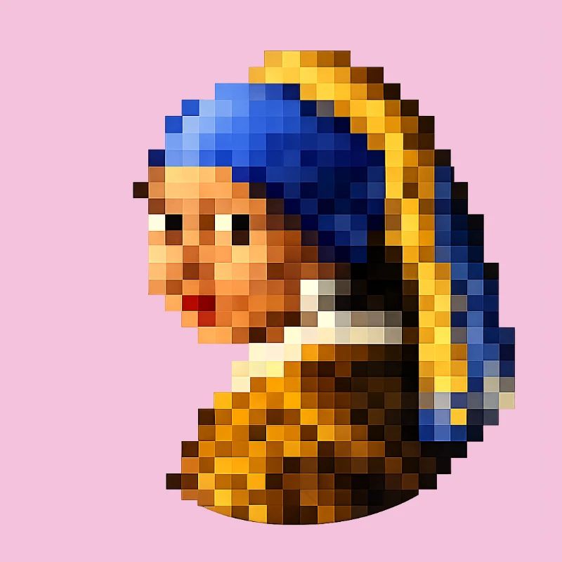 Das Mädchen mit dem pixeligen Perlenohrring