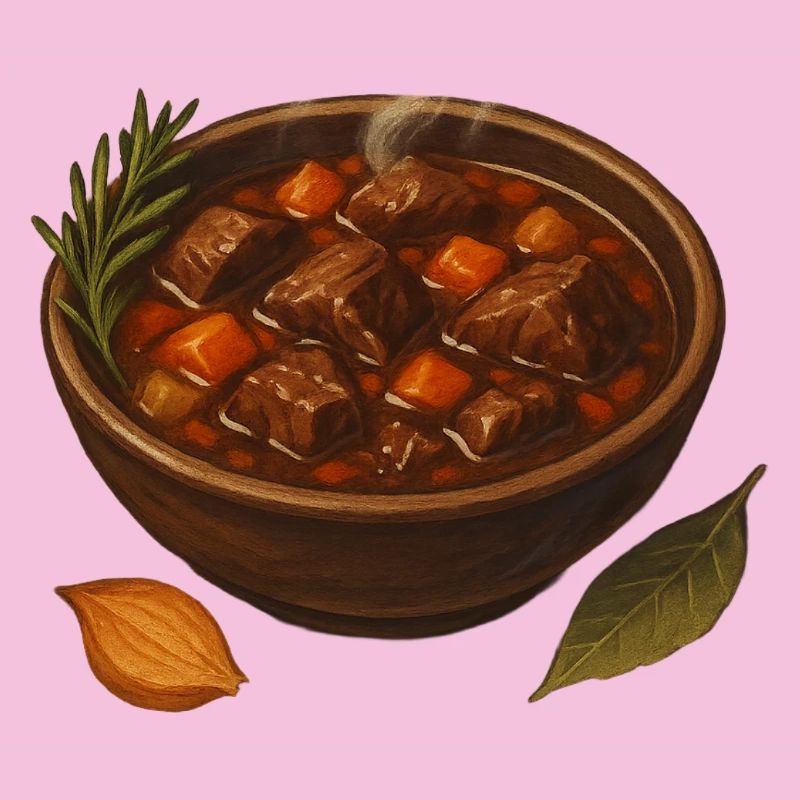 Rindergulasch Topf