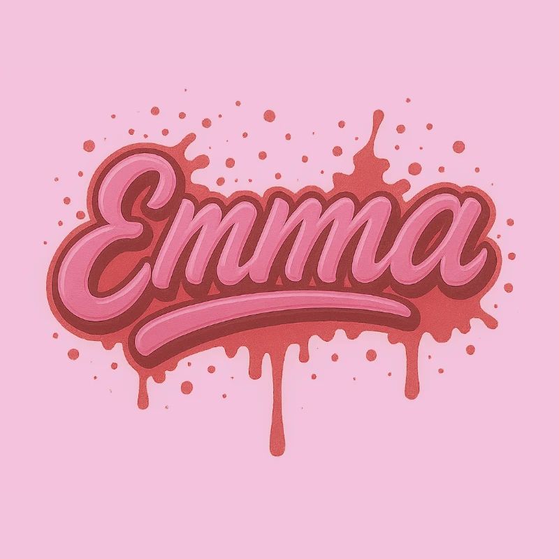 Graffiti-Name Emma Geschenk Ideal druckbar