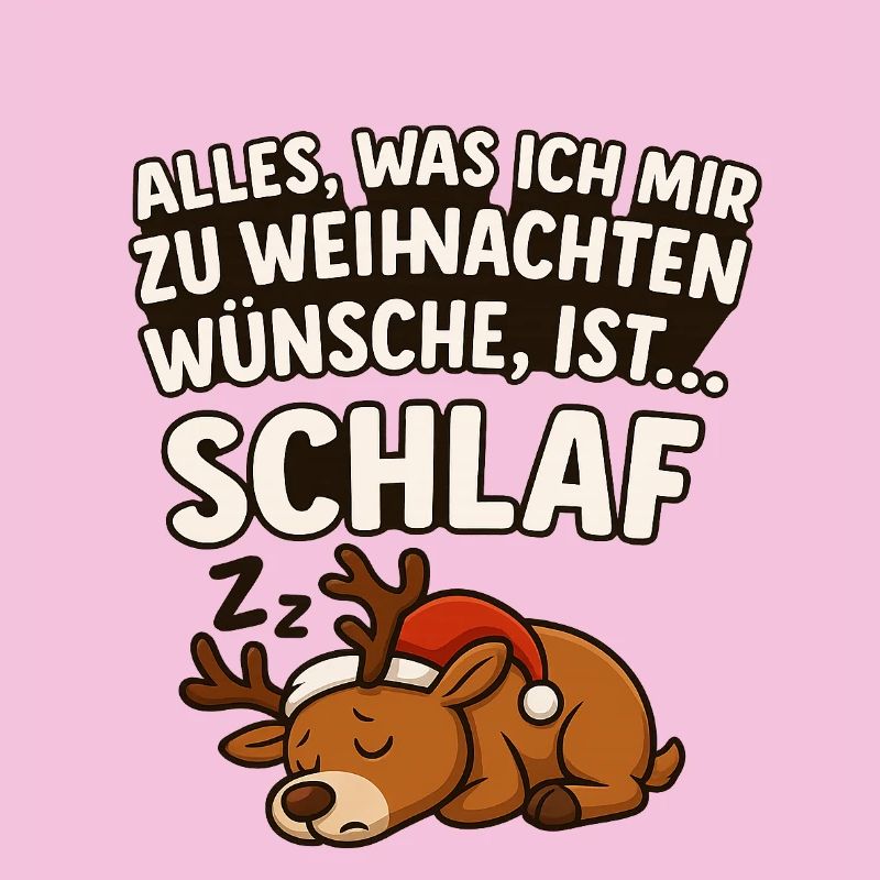 Noël mignon renne sommeil dessin animé pull