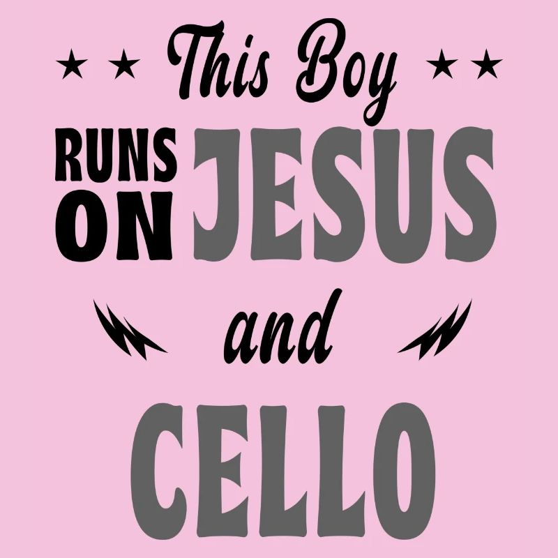 This boy runs on Jesus and cello