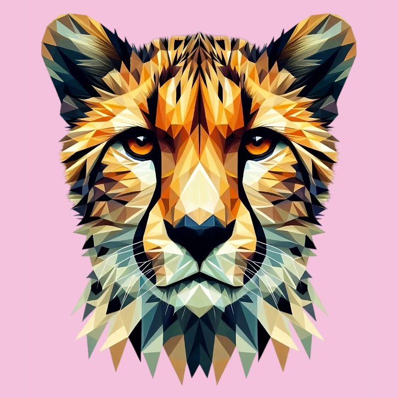 Guépard polygonal