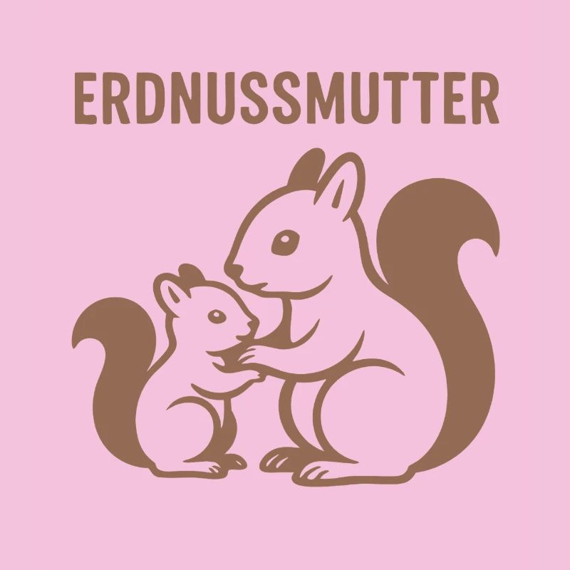 Erdnussmutter mit Eichhörnchenmotiv