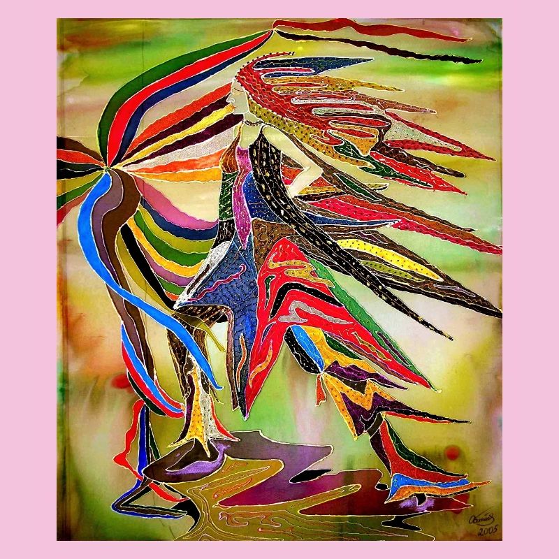 Colorful Eagle in Vivid Abstraction