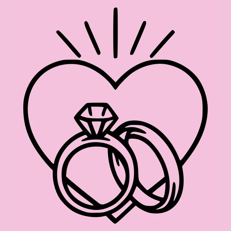 Hochzeit - Ring und Herz