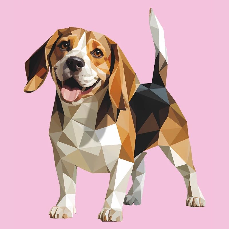 Beagle - Cooles Low Poly Logo