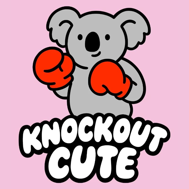 Knockout Cute Koala mit Boxhandschuhen