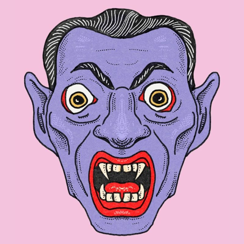 Visage de diable vampire