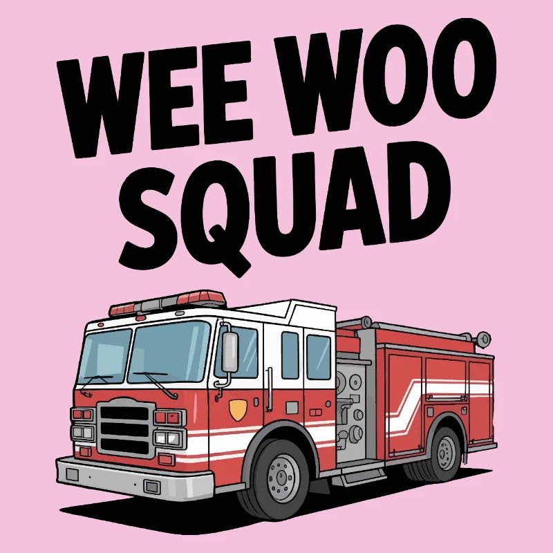 Wee Woo Squad Feuerwehr Auto Retter Spruch