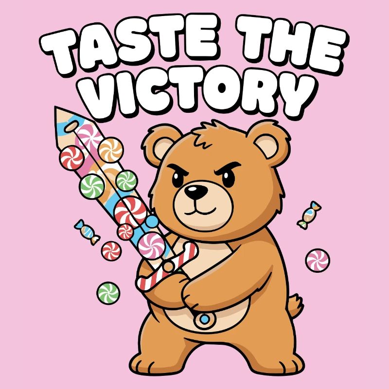 Cuddly Bear Fireworks Victory