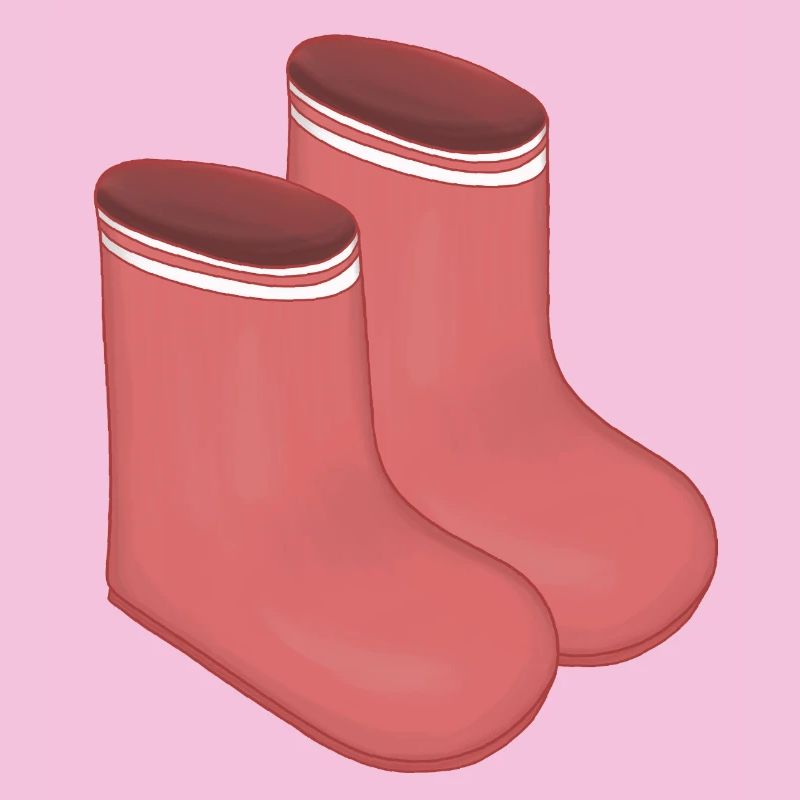 Rote Retro Socken Duo