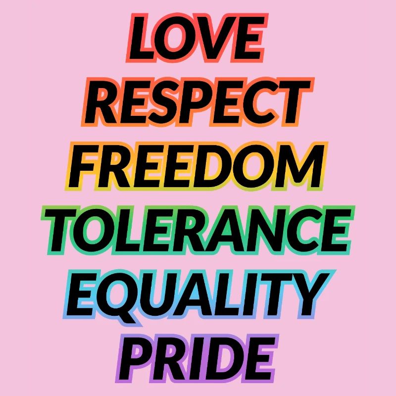 Pride Rainbow Values Tee