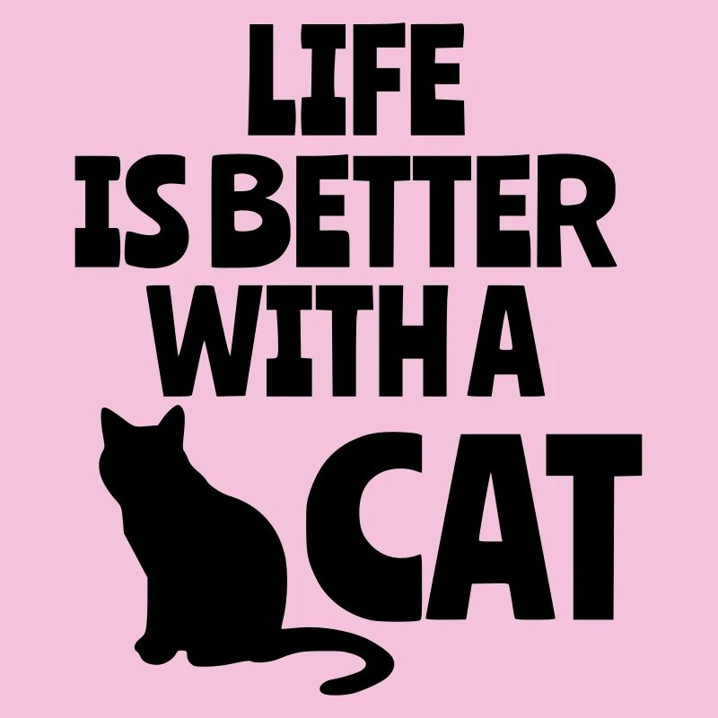 Das Leben ist besser mit einer Katze, Katzen, Tieren #