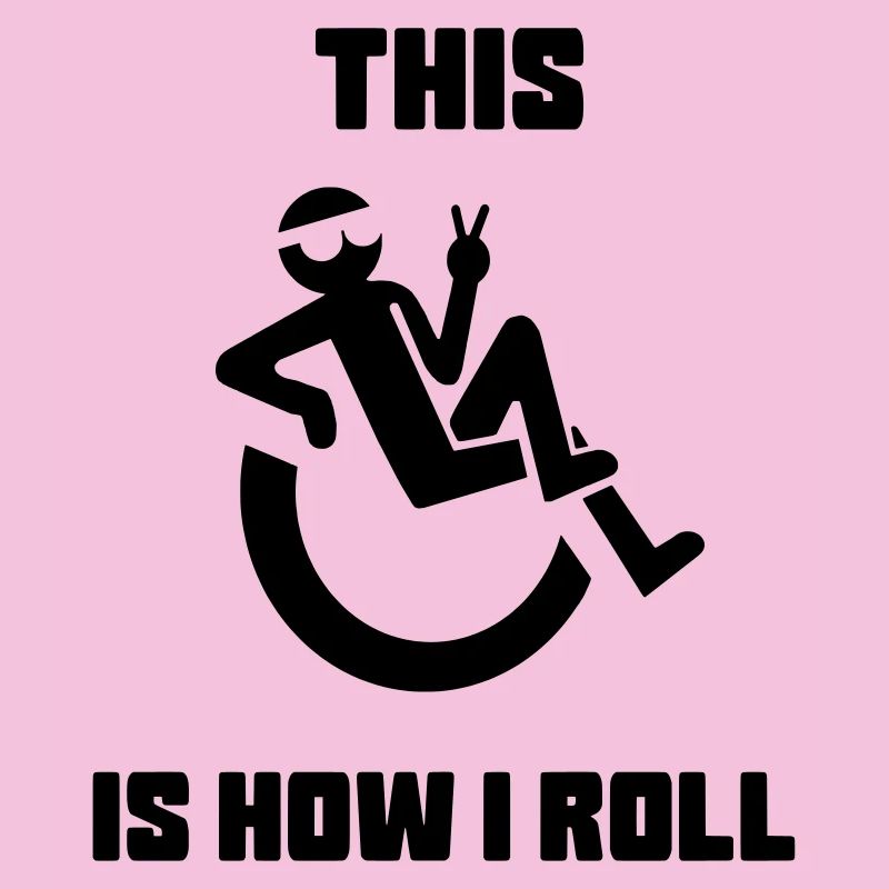 C’est comme si je me roulais dans mon fauteuil roulant*
