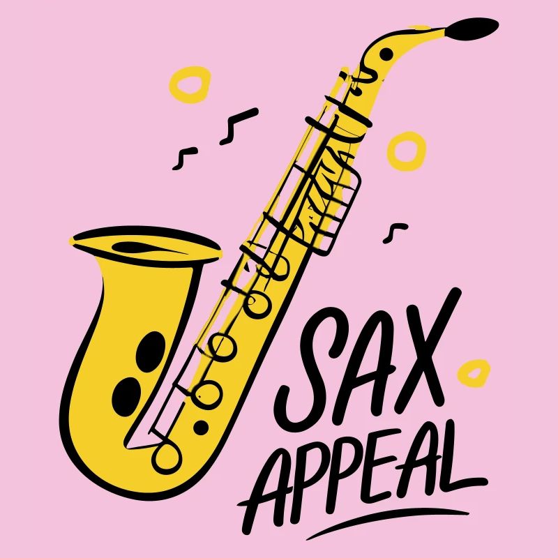 Saxophone Doré Jazz Graphique