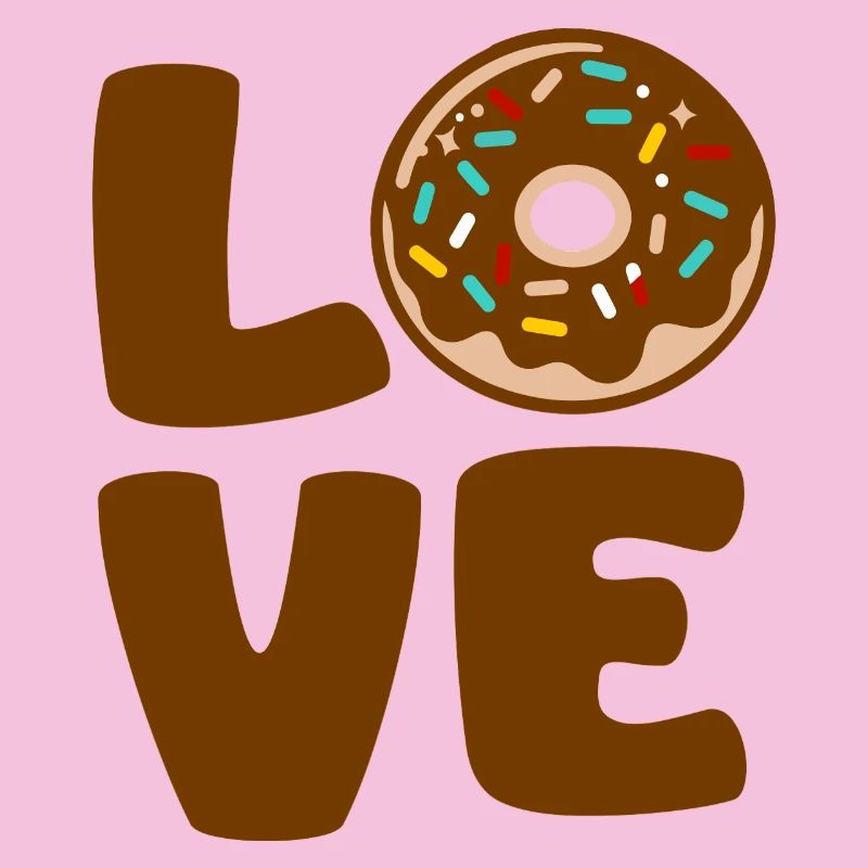 Liebe Donut Typographic Soft