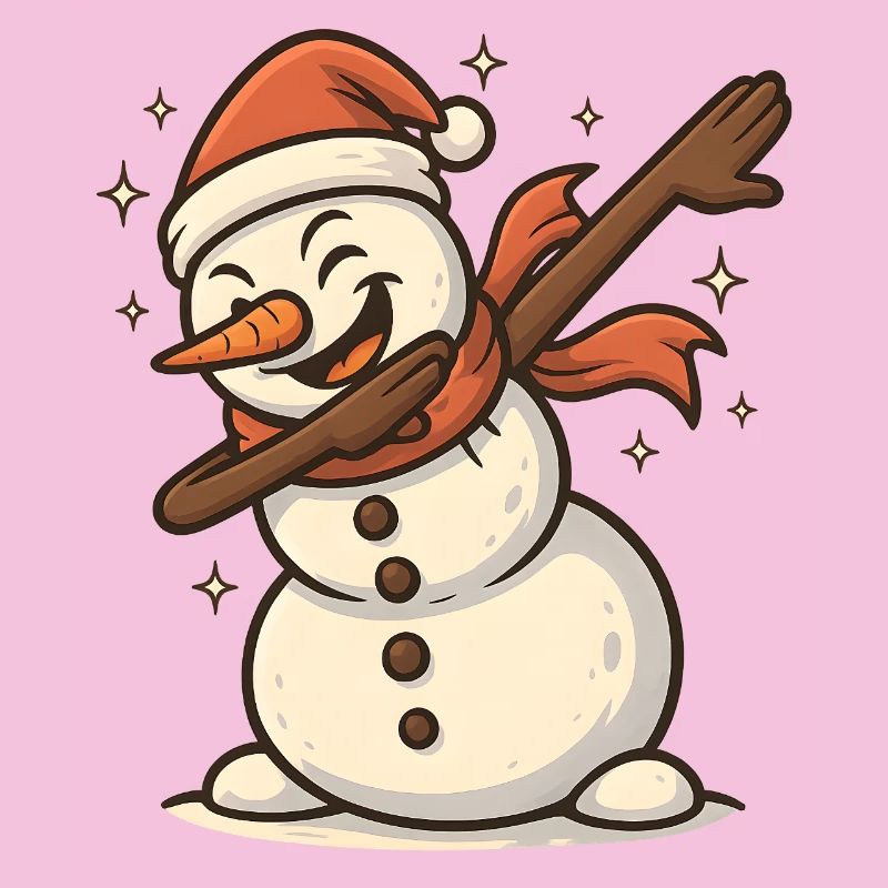 Cooler Schneemann Dab