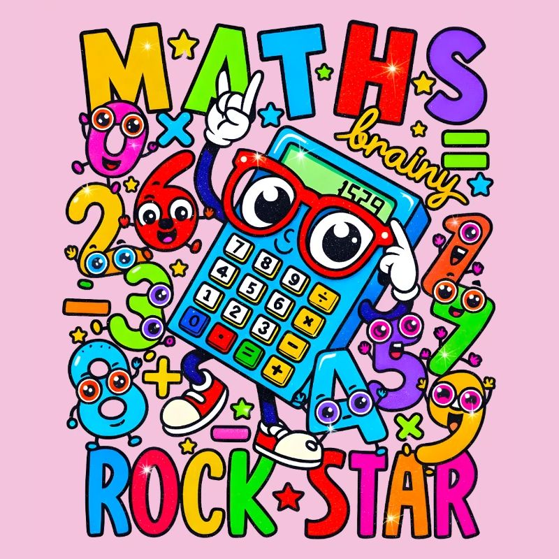 Math Rock Star Rechner Neon