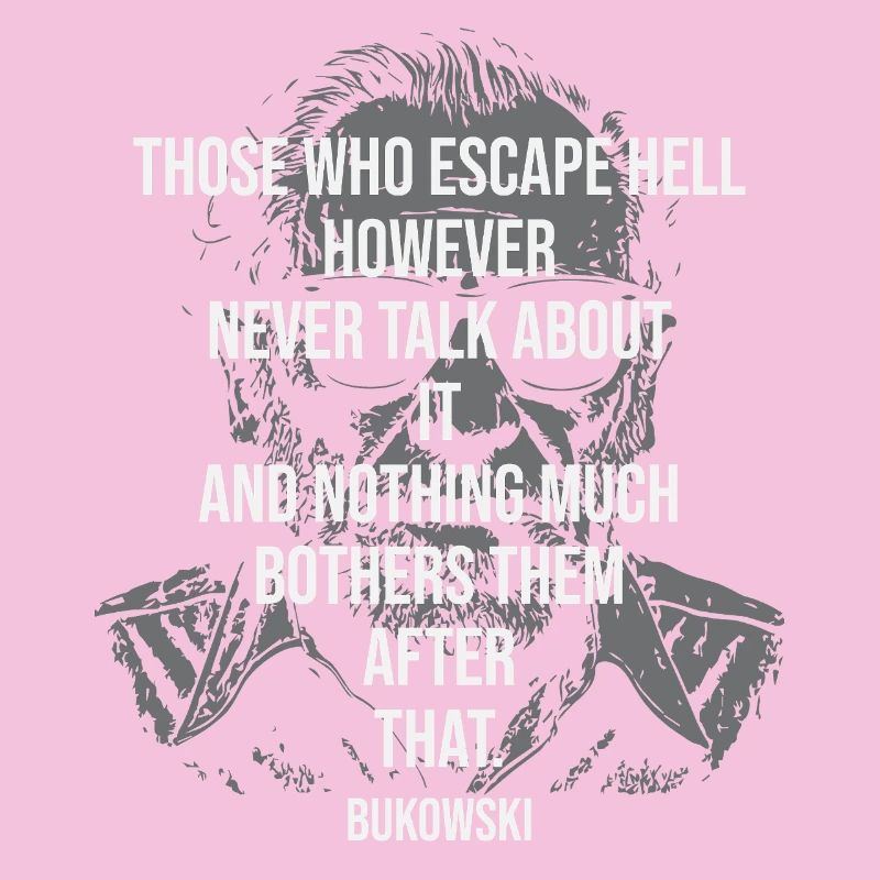 Grritty Bukowski Porträt-Tee