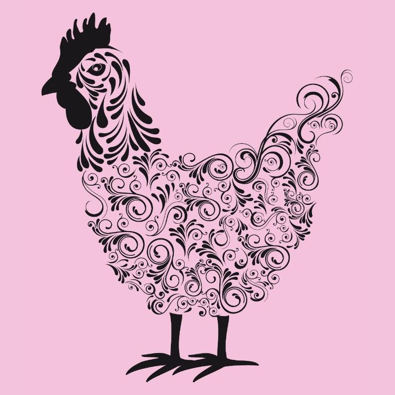 Fans de poulet - Coq - Coq - Poulet fleur - Bio