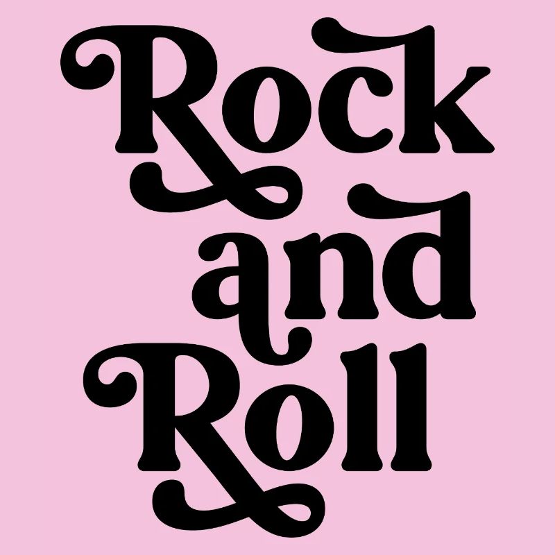 Conception typographique vintage rock and roll