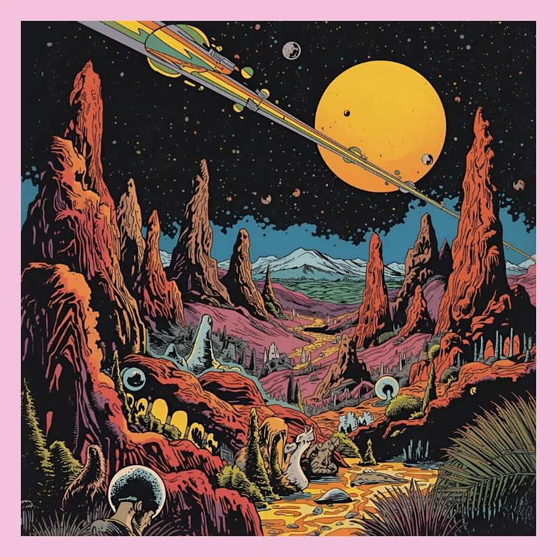Futuristic Alien Planet Sky